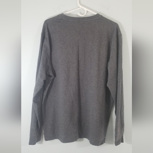 L.L. Bean Long Sleeve Tee. Traditional Regular Fit. 1/4 Button Down. Size Large. - Picture 3 of 4